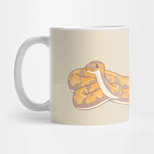 Banana Ball Python Digital Illustration Mug